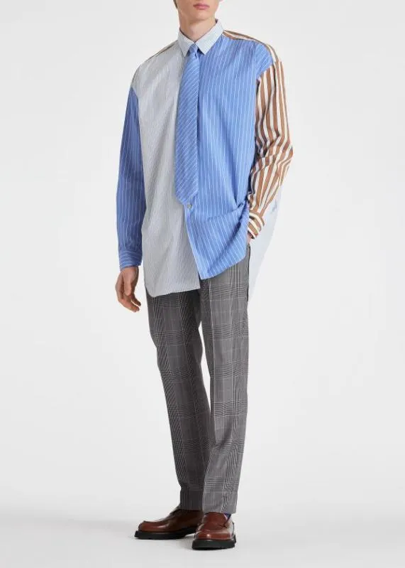 Mens Oversized MixUp Stripe Cotton Shirt Paul Smith Shirts Mens Oversized MixUp Stripe Cotton Shirt Paul Smith Shirts