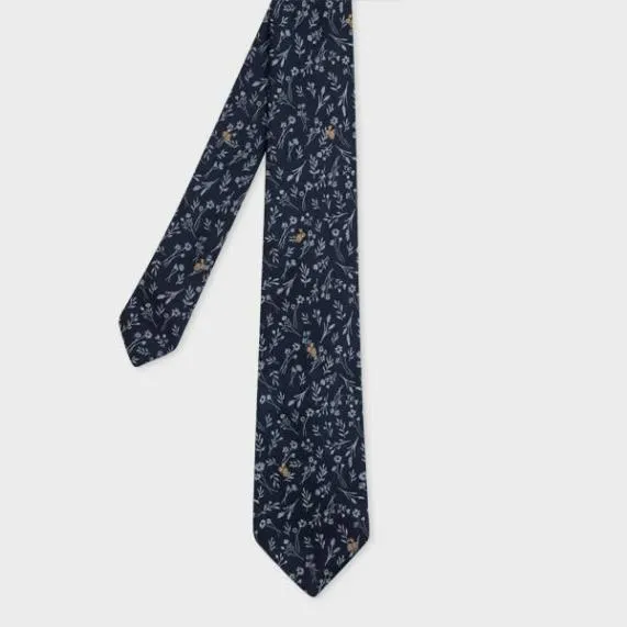 Mens Rabbit Floral Silk Tie Paul Smith Ties Mens Rabbit Floral Silk Tie Paul Smith Ties