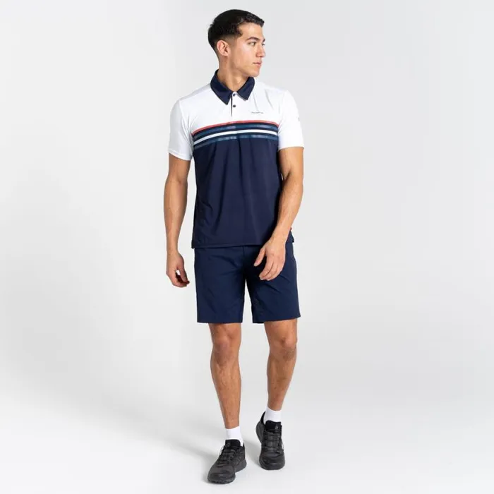 Mens Short Sleeve Craghoppers NosiLife Pro Short Sleeved Polo Optic White Blue Navy Mens Short Sleeve Craghoppers NosiLife Pro Short Sleeved Polo Optic White Blue Navy