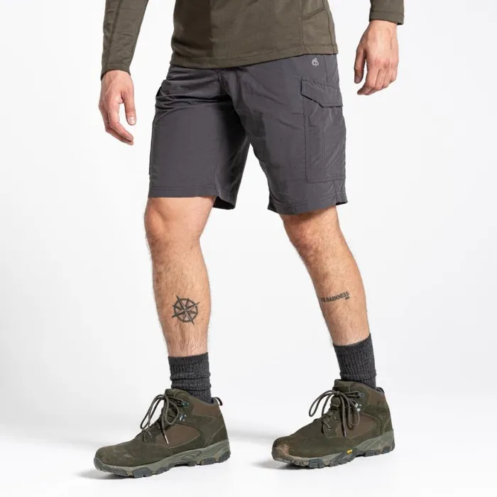 Mens Shorts Craghoppers NosiLife Cargo II Shorts Black Pepper
