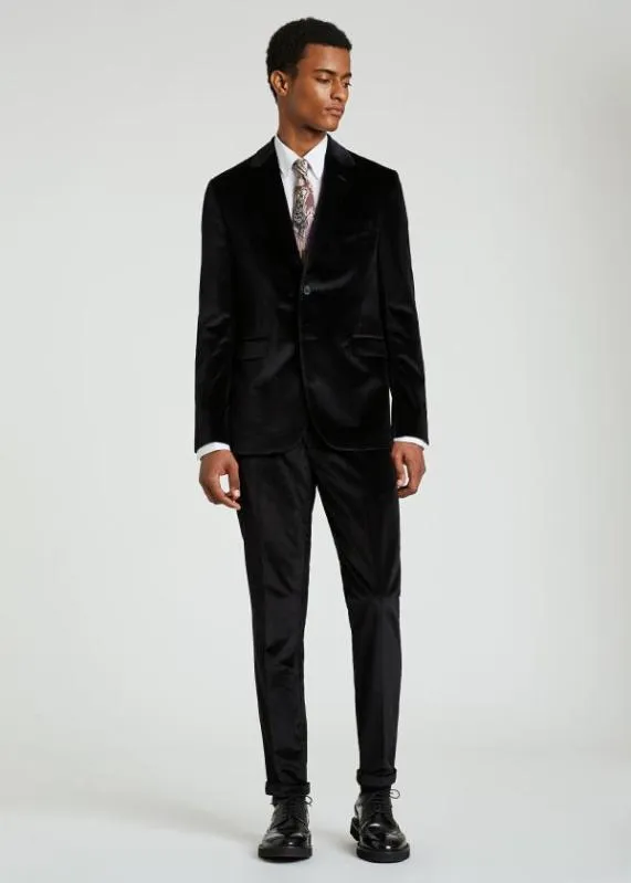 Mens SlimFit Velvet Pants Paul Smith Pants Mens SlimFit Velvet Pants Paul Smith Pants