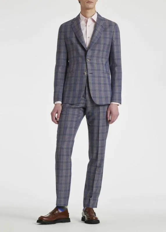 Mens SlimFit Wool Check SuitWool Check TwoButton BlazerWool Check Pants Paul Smith Suits Mens SlimFit Wool Check SuitWool Check TwoButton BlazerWool Check Pants Paul Smith Suits