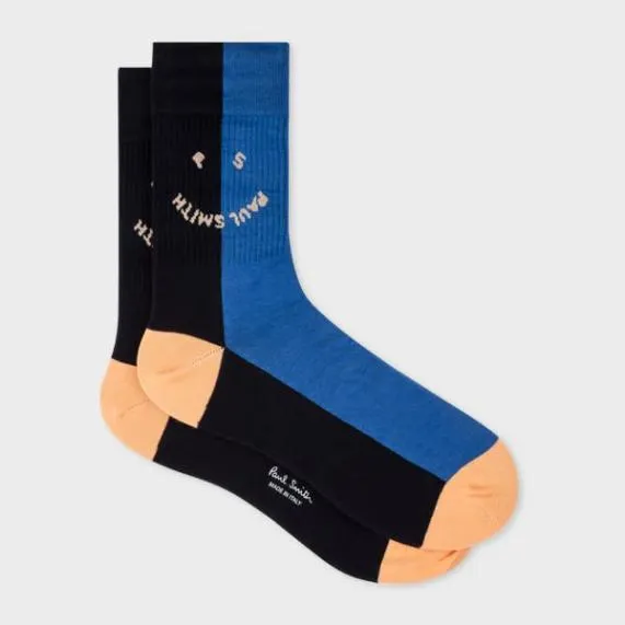 Mens Two Tone 039Happy039 Socks Paul Smith Socks Mens Two Tone 039Happy039 Socks Paul Smith Socks