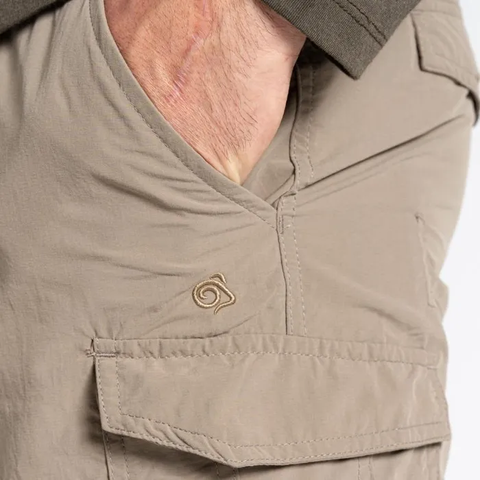 Mens Walking Trousers Craghoppers NosiLife Cargo II Trousers Pebble Mens Walking Trousers Craghoppers NosiLife Cargo II Trousers Pebble