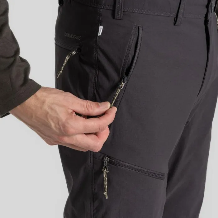 Mens Walking Trousers Craghoppers NosiLife Pro Convertible Trouser III Black Pepper Mens Walking Trousers Craghoppers NosiLife Pro Convertible Trouser III Black Pepper