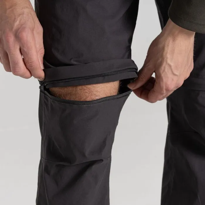 Mens Walking Trousers Craghoppers NosiLife Pro Convertible Trouser III Black Pepper Mens Walking Trousers Craghoppers NosiLife Pro Convertible Trouser III Black Pepper