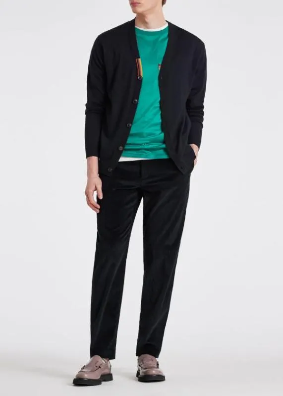 Mens Washable Wool 039Artist Stripe039 Cardigan Paul Smith Sweaters