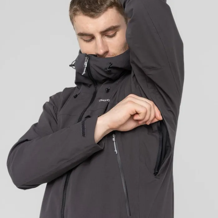 Mens Waterproof Jackets Craghoppers Dynamic Pro II Waterproof Jacket Black Pepper Mens Waterproof Jackets Craghoppers Dynamic Pro II Waterproof Jacket Black Pepper