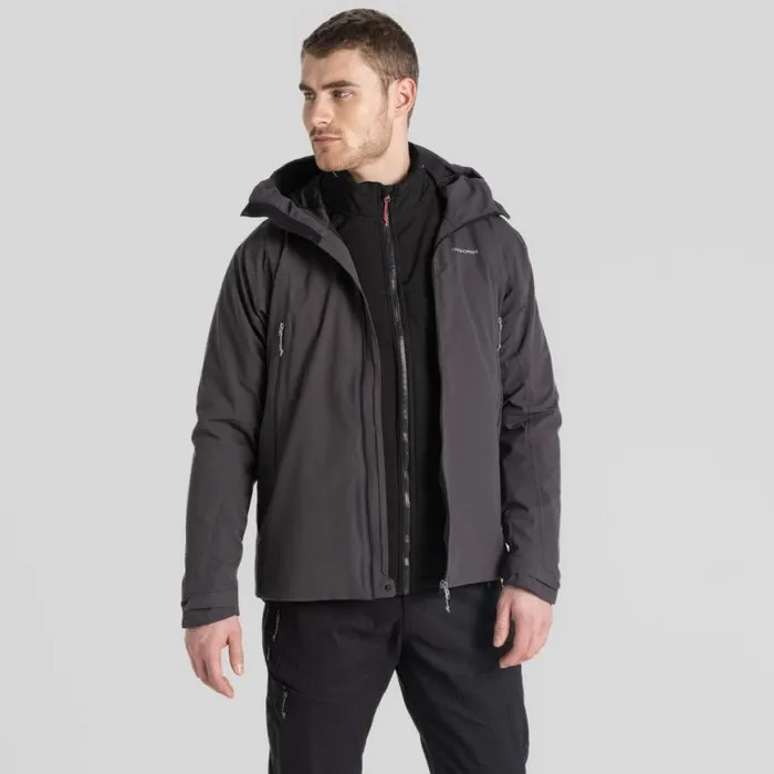 Mens Waterproof Jackets Craghoppers Dynamic Pro II Waterproof Jacket Black Pepper Mens Waterproof Jackets Craghoppers Dynamic Pro II Waterproof Jacket Black Pepper