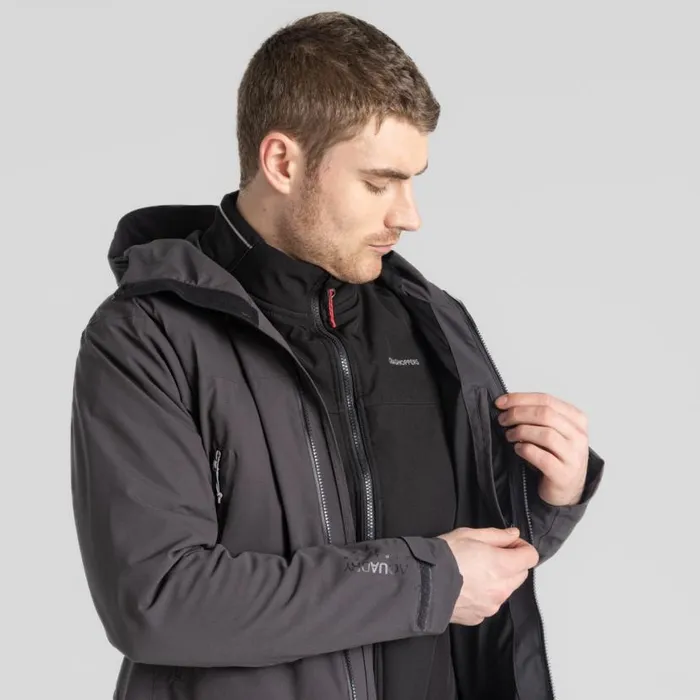Mens Waterproof Jackets Craghoppers Dynamic Pro II Waterproof Jacket Black Pepper Mens Waterproof Jackets Craghoppers Dynamic Pro II Waterproof Jacket Black Pepper