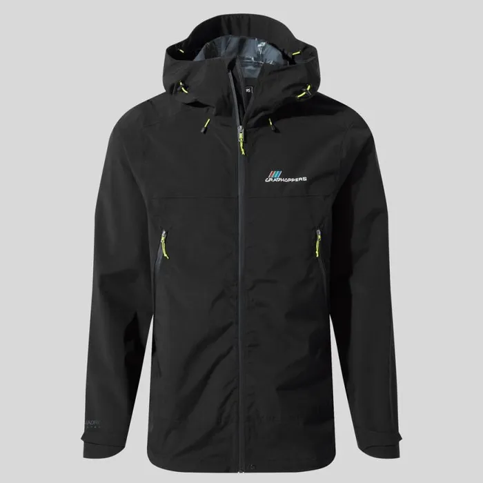 Mens Waterproof Jackets Craghoppers Maris 25L Stretch Waterproof Jacket Black Mens Waterproof Jackets Craghoppers Maris 25L Stretch Waterproof Jacket Black