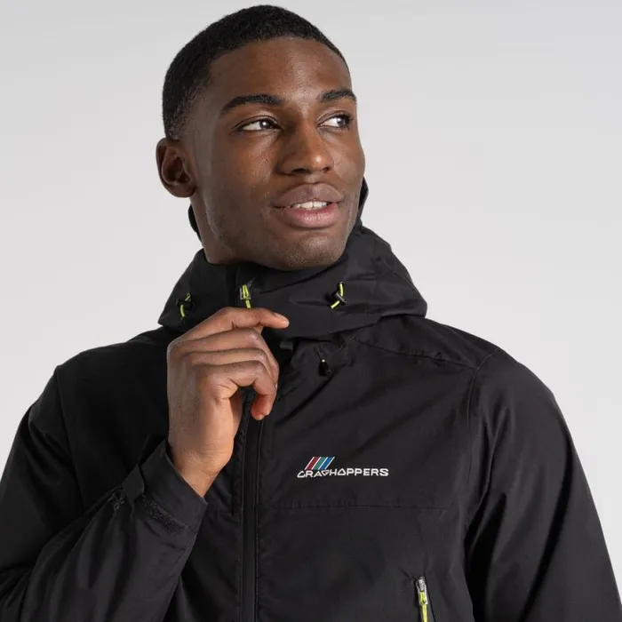Mens Waterproof Jackets Craghoppers Maris 25L Stretch Waterproof Jacket Black Mens Waterproof Jackets Craghoppers Maris 25L Stretch Waterproof Jacket Black