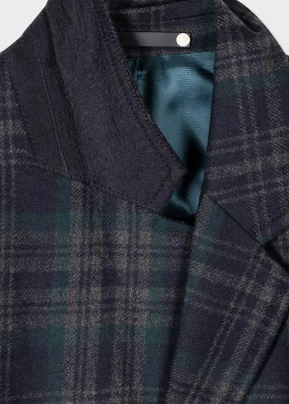 Mens WoolBlend Check Overcoat Paul Smith Coats and Jackets Mens WoolBlend Check Overcoat Paul Smith Coats and Jackets