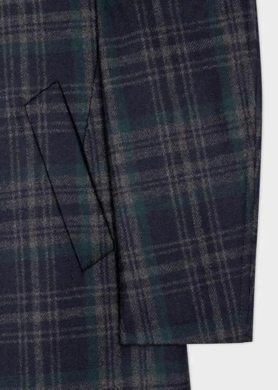 Mens WoolBlend Check Overcoat Paul Smith Coats and Jackets Mens WoolBlend Check Overcoat Paul Smith Coats and Jackets