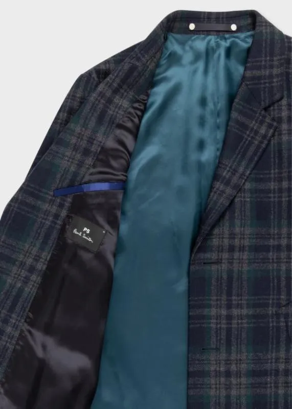 Mens WoolBlend Check Overcoat Paul Smith Coats and Jackets Mens WoolBlend Check Overcoat Paul Smith Coats and Jackets