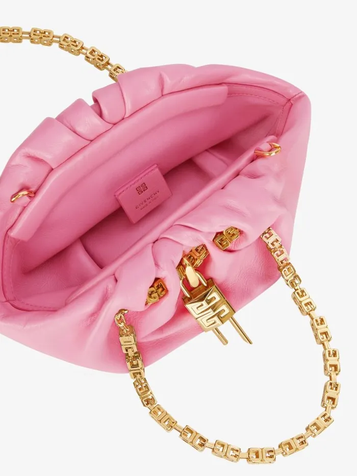 Mini Kenny Neo Bag In Leather Bright Pink Women Givenchy Crossbody Bags