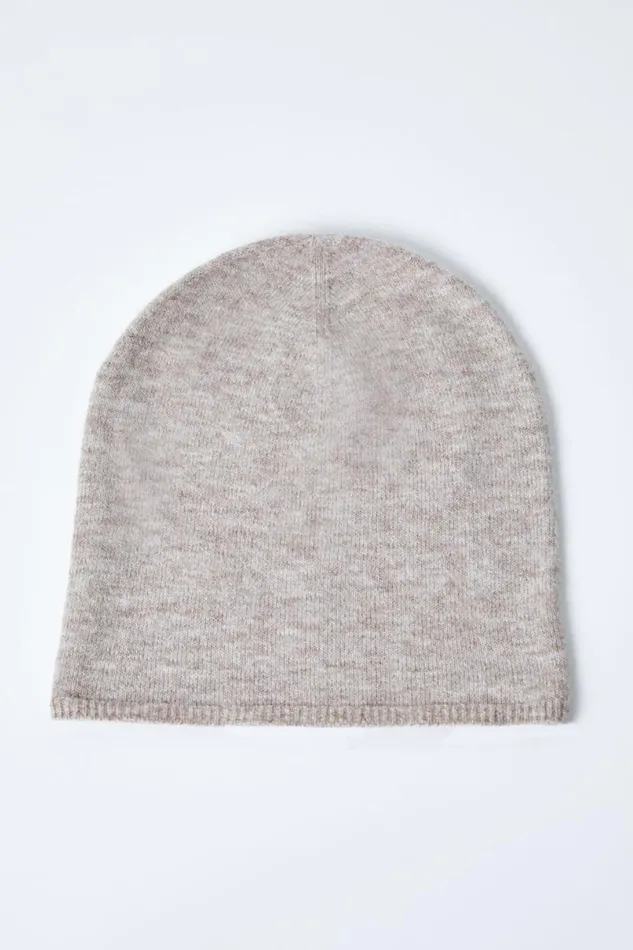 Mink Soft Stretch Knit Beanie Women Roman Hats