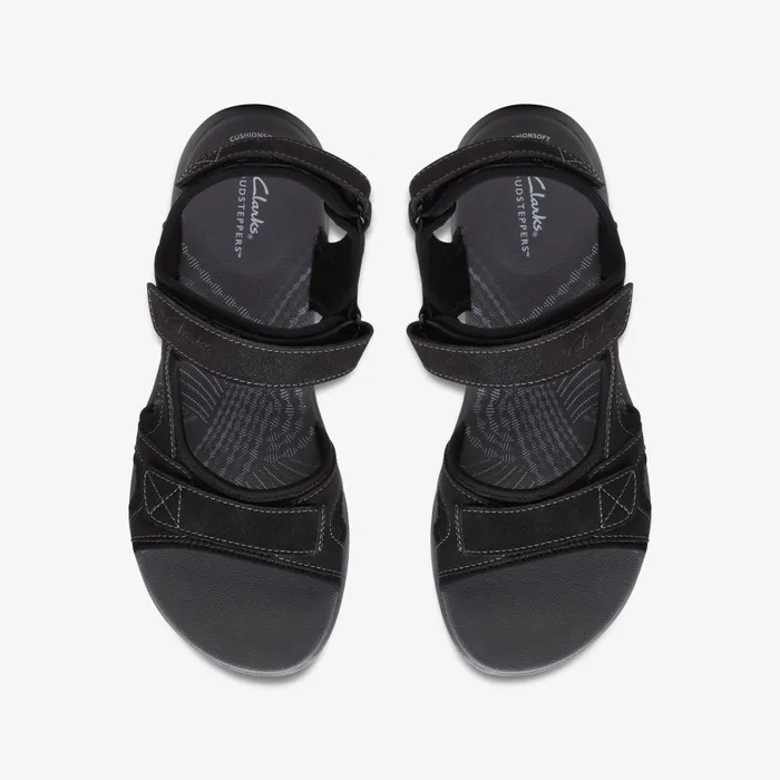 Mira Bay Black Women Clarks Sandals and Flip Flops