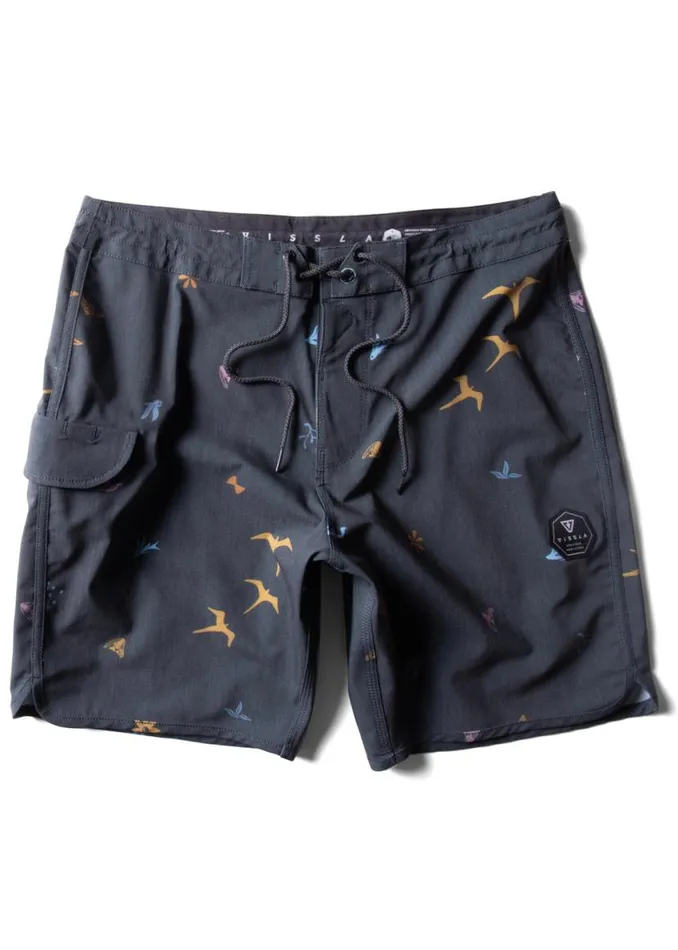 Miyashiro Island Stargazer 185quot Boardshort Phantom Men Vissla Boardshorts