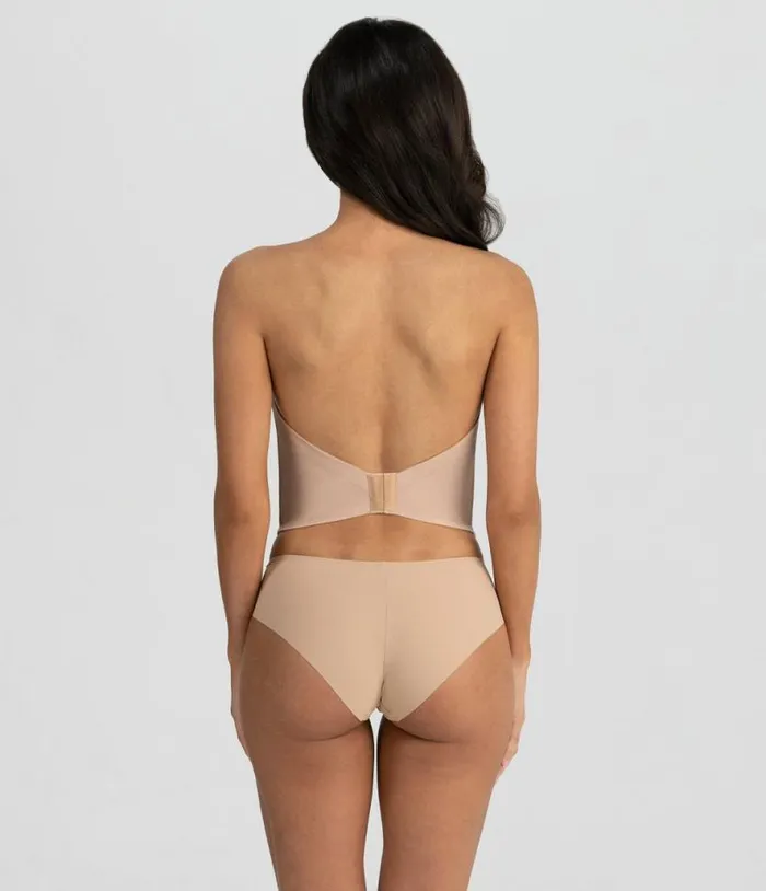 Mocha Backless Strapless Brie Bridal Bra Accessories Unique Vintage Lingerie and Shapewear
