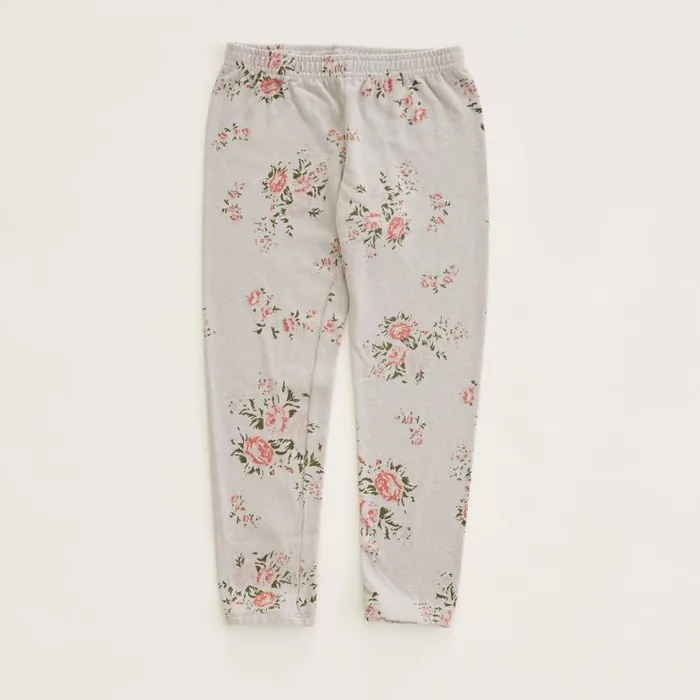 MONROW Kids Kids Elastic Waist Sweats With Floral Print 8211 Kids