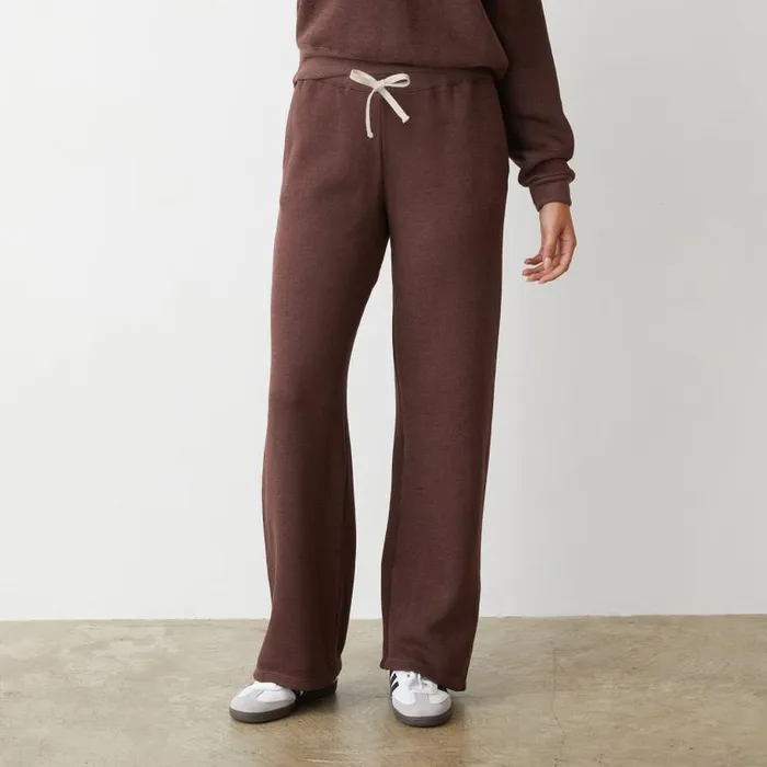 MONROW Sweats Teddy Fleece Straight Leg Sweat 8211 Women