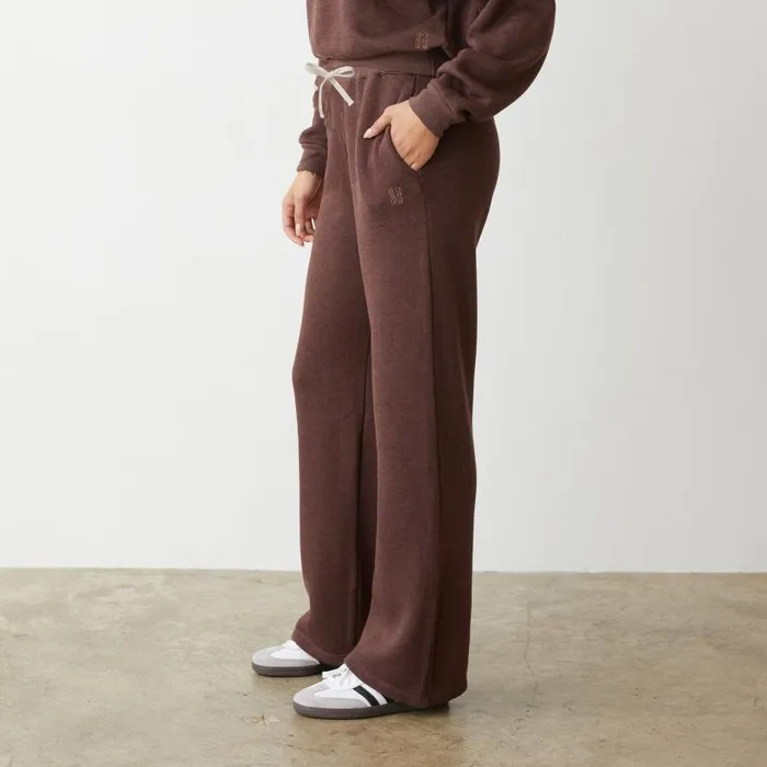 MONROW Sweats Teddy Fleece Straight Leg Sweat 8211 Women MONROW Sweats Teddy Fleece Straight Leg Sweat 8211 Women