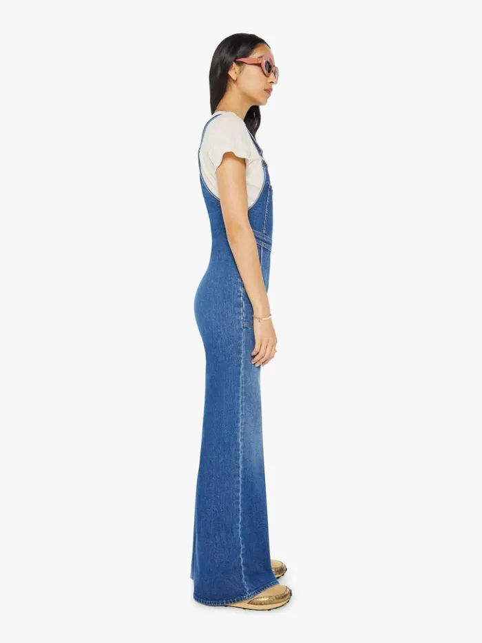 Mother Denim Flare High Waisted Twister Overall Sneak Wash Punch Buggy 8211 Women