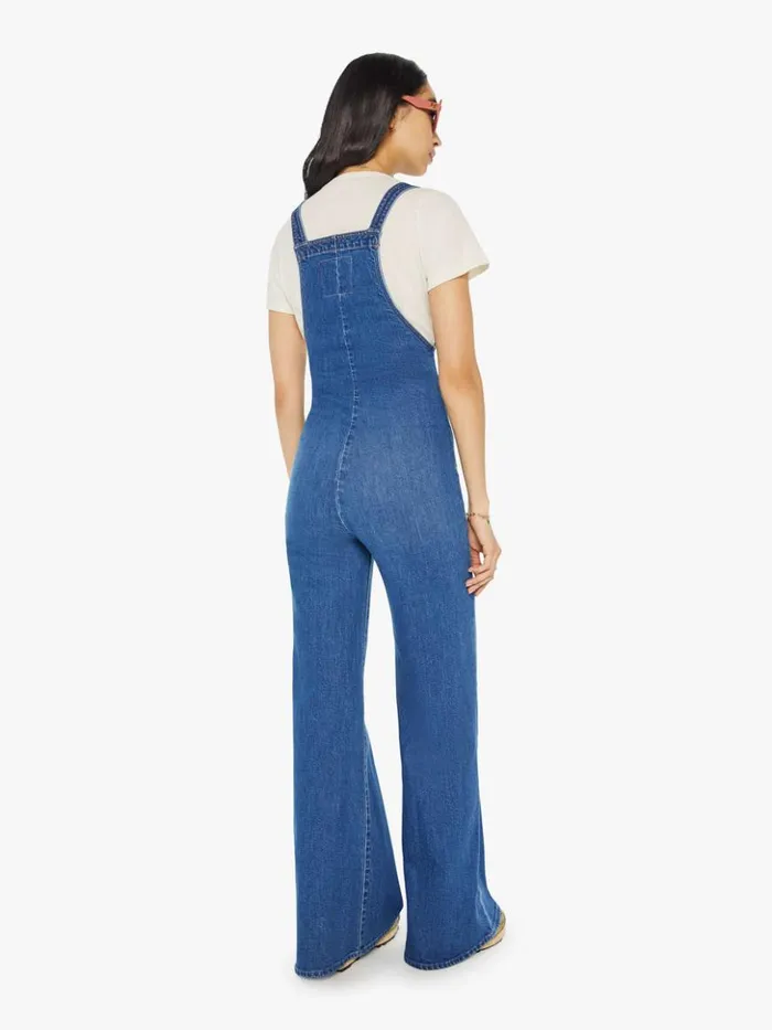 Mother Denim Flare High Waisted Twister Overall Sneak Wash Punch Buggy 8211 Women