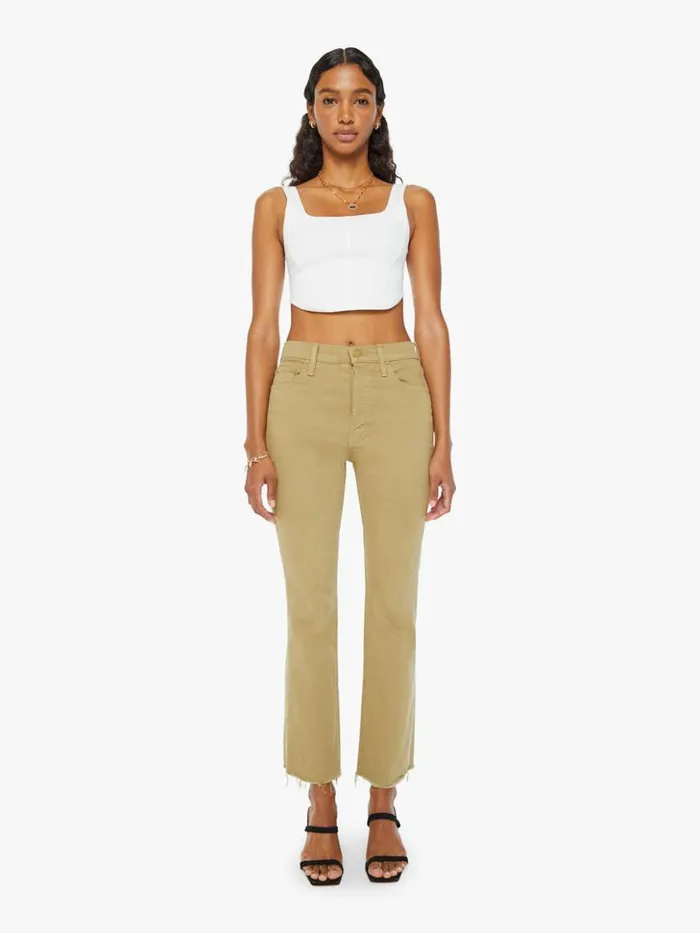 Mother Denim Flare The Tripper Flood Fray Cedar 8211 Women