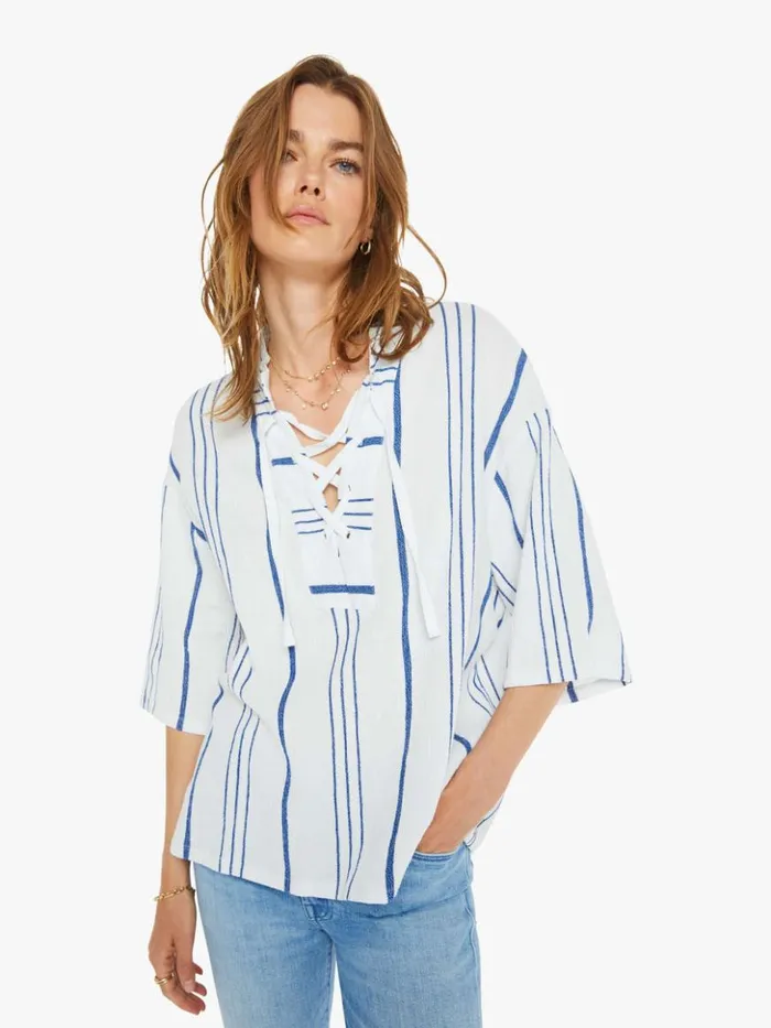 Mother Denim Fletch Top Cloud Blue 8211 Women