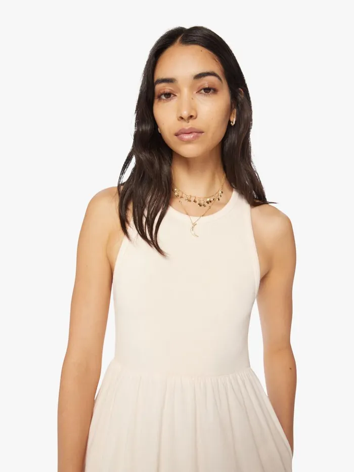 Mother Denim Flynn Dress Cream Peach 8211 Women Mother Denim Flynn Dress Cream Peach 8211 Women