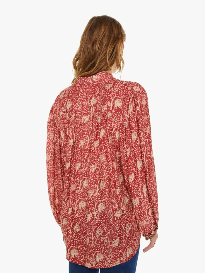 Mother Denim Iris Top Water Lily Terracotta 8211 Women
