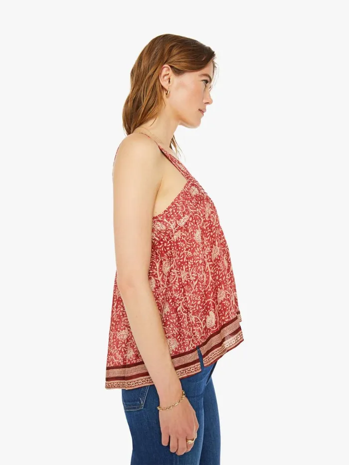 Mother Denim Jasmine Top Water Lily Terracotta 8211 Women