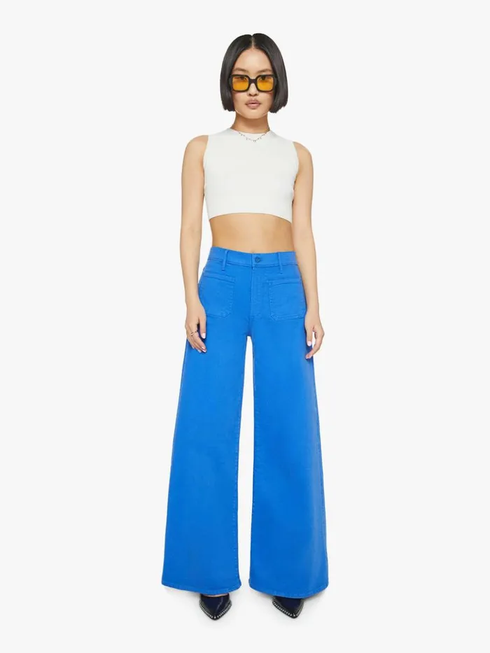 Mother Denim Petites The Lil039 Patch Pocket Undercover Sneak Wash Snorkel Blue 8211 Women Mother Denim Petites The Lil039 Patch Pocket Undercover Sneak Wash Snorkel Blue 8211 Women