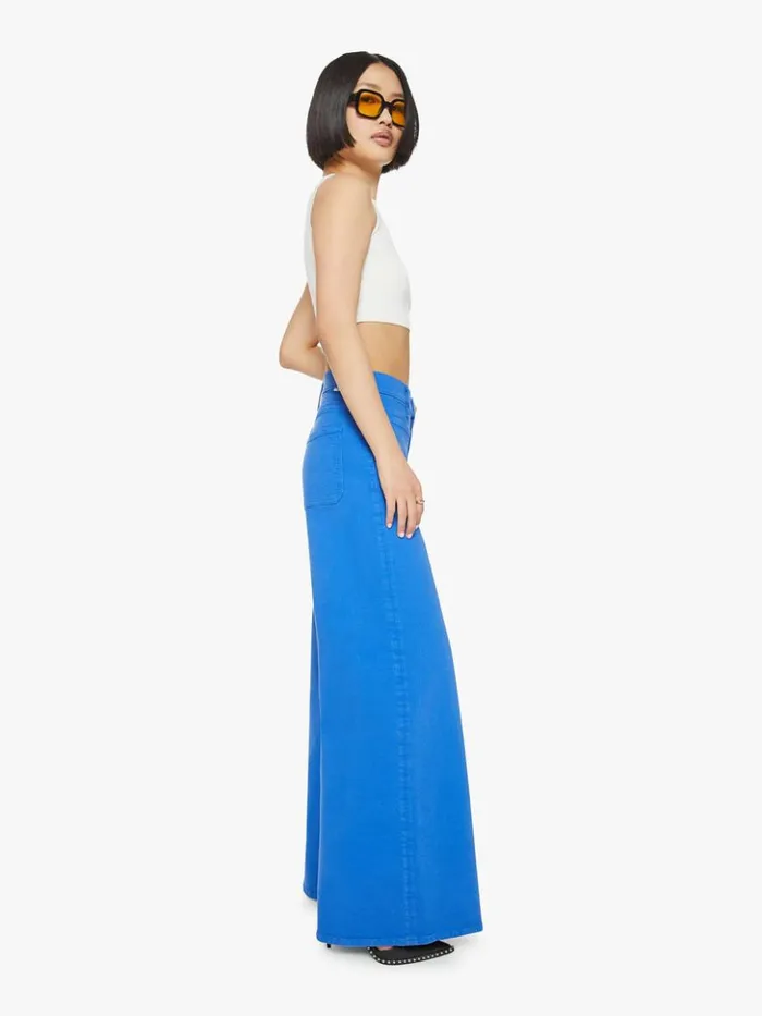 Mother Denim Petites The Lil039 Patch Pocket Undercover Sneak Wash Snorkel Blue 8211 Women