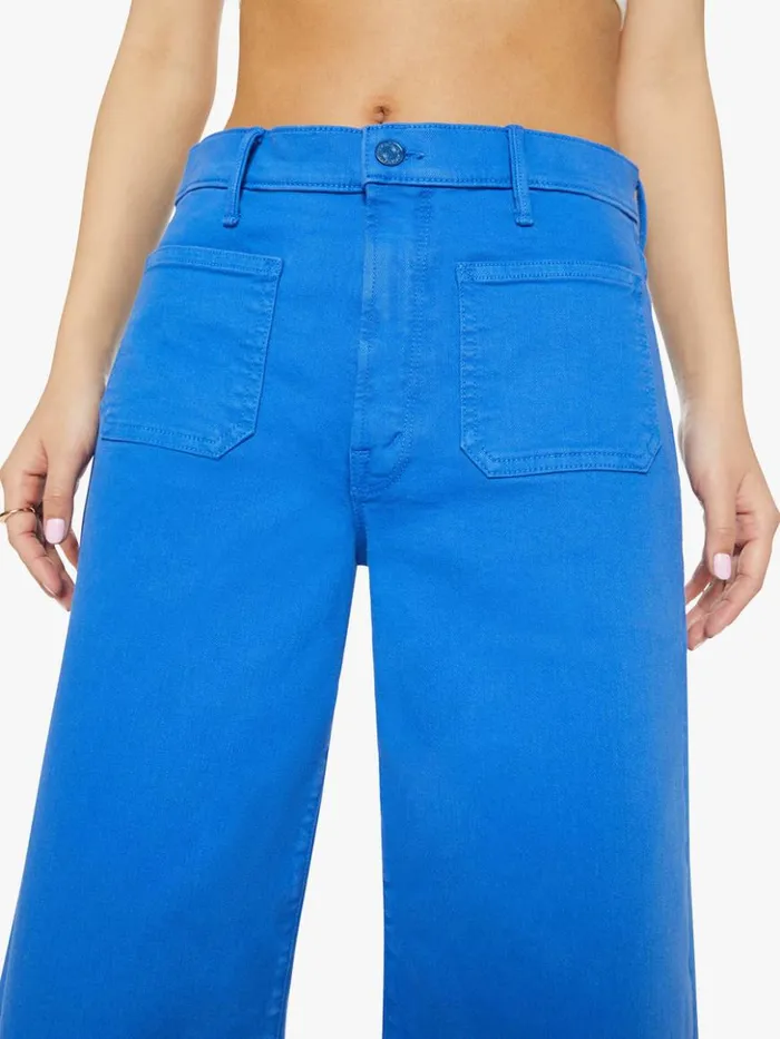 Mother Denim Petites The Lil039 Patch Pocket Undercover Sneak Wash Snorkel Blue 8211 Women