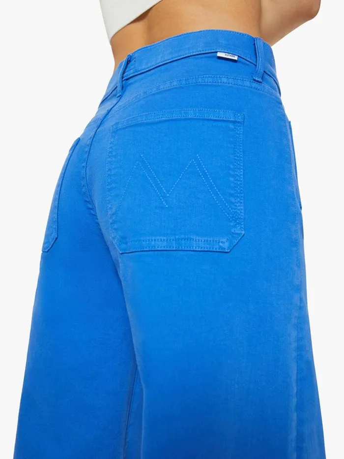 Mother Denim Petites The Lil039 Patch Pocket Undercover Sneak Wash Snorkel Blue 8211 Women