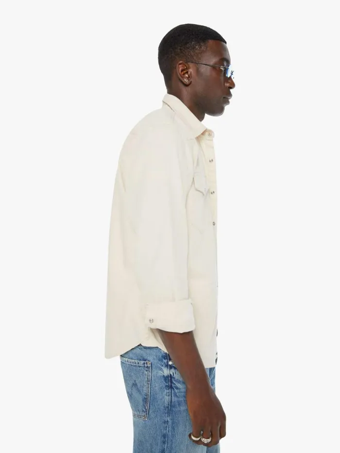 Mother Denim Shirts The City Slicker What The Duck Natural 8211 Men