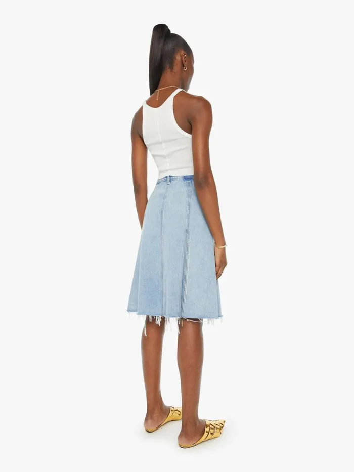 Mother Denim Skirts The Half Swing Fray Silent Treatment 8211 Women