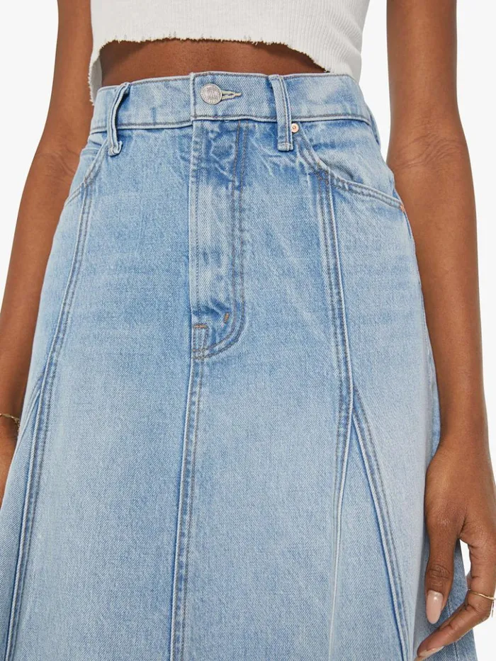 Mother Denim Skirts The Half Swing Fray Silent Treatment 8211 Women