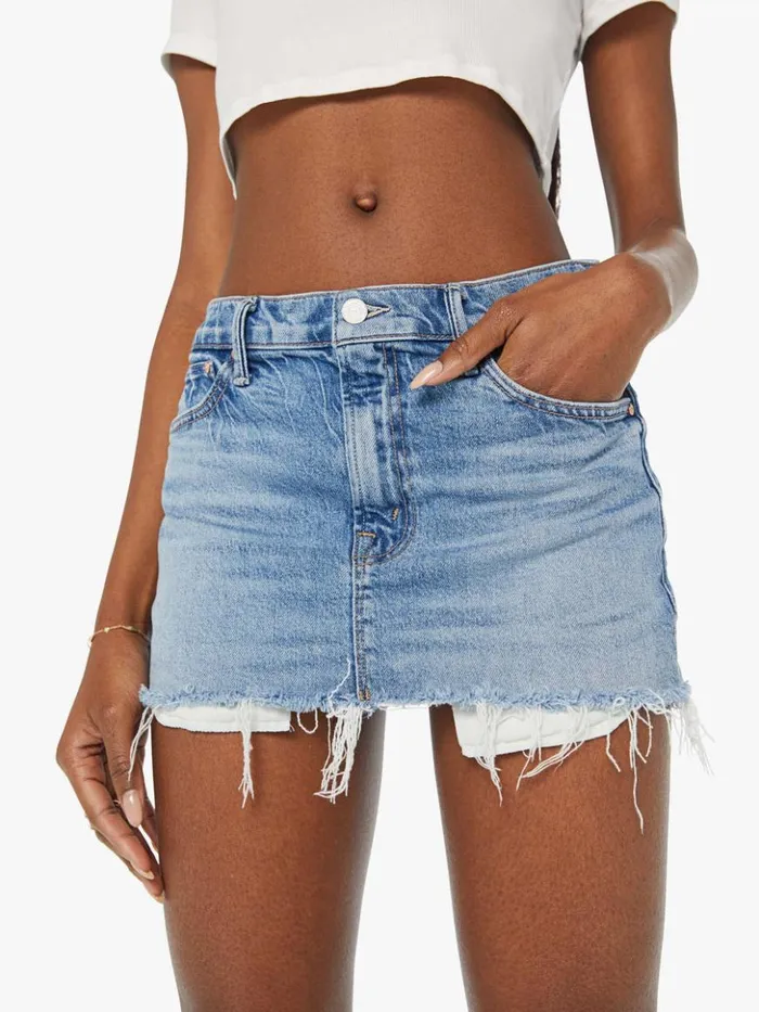 Mother Denim Skirts The Teeny Tiny Mini Are We There Yet 8211 Women