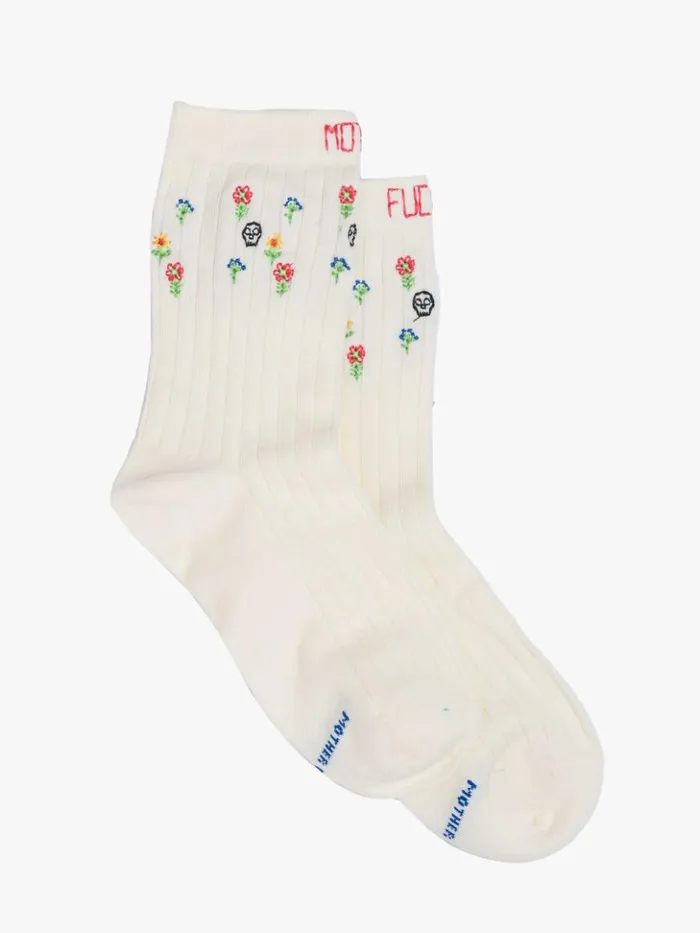 Mother Denim Socks The Half Step Mf Skulls And Flowers 8211 Women