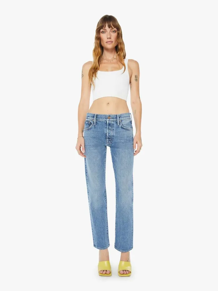 Mother Denim Straight The Mid Rise Hiker Hover Wash Penny For Your Thoughts 8211 Women Mother Denim Straight The Mid Rise Hiker Hover Wash Penny For Your Thoughts 8211 Women