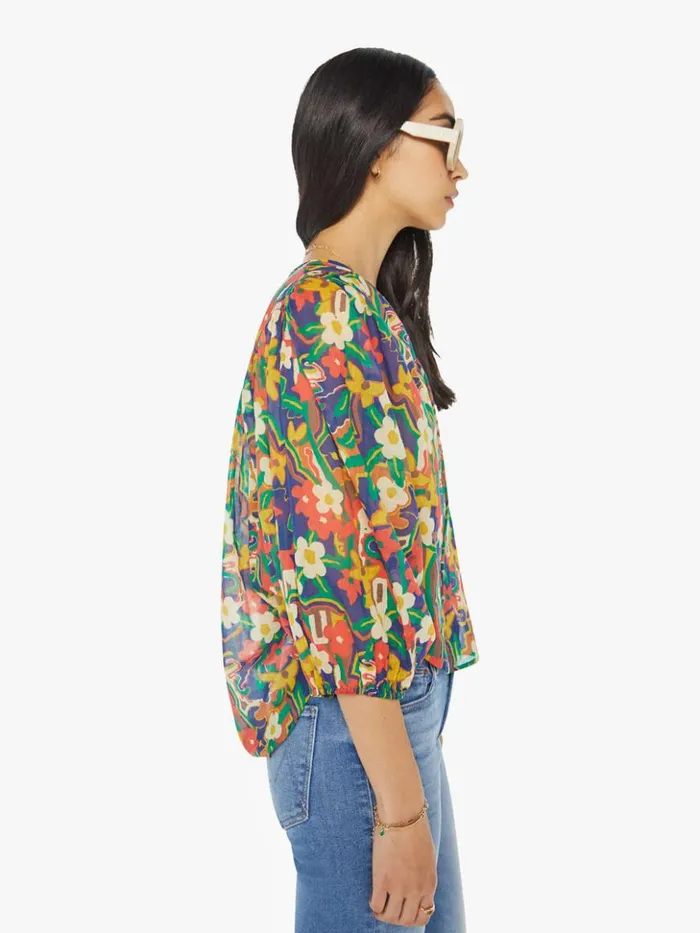 Mother Denim The Breeze Tie Top Cosmic Blooms 8211 Women