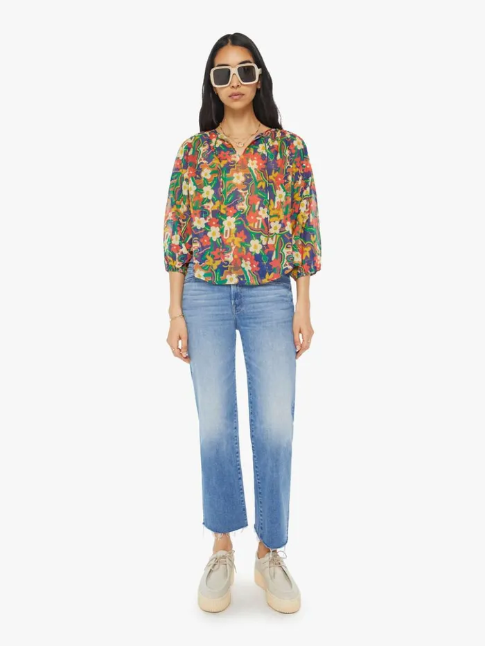 Mother Denim The Breeze Tie Top Cosmic Blooms 8211 Women