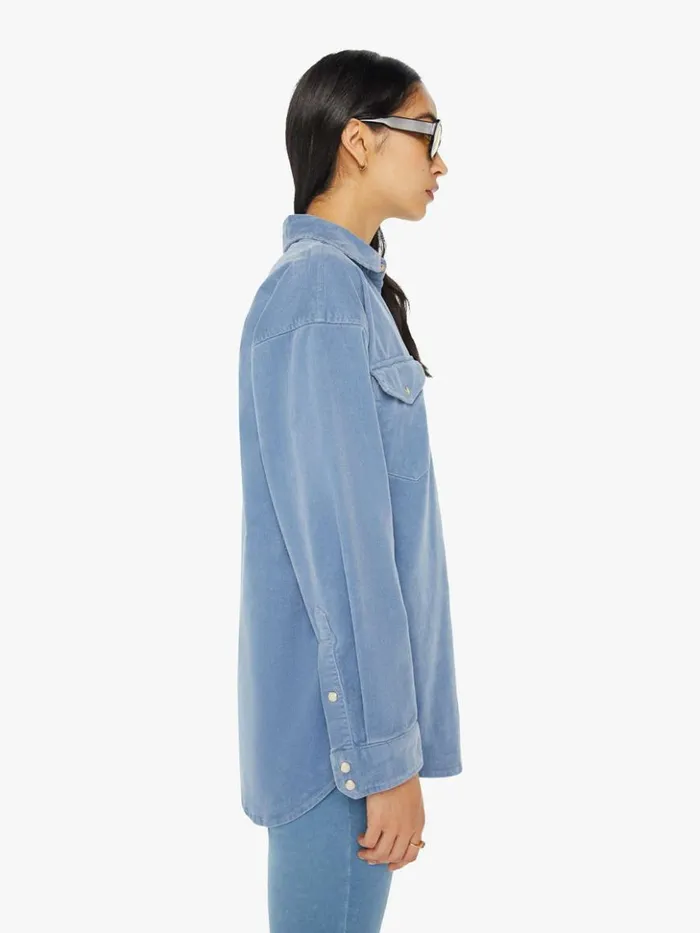 Mother Denim The Wild West Shirt Blue Shadow 8211 Women