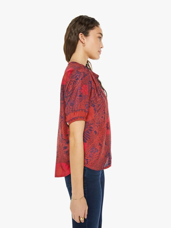 Mother Denim Violet Top Peacock Currant 8211 Women