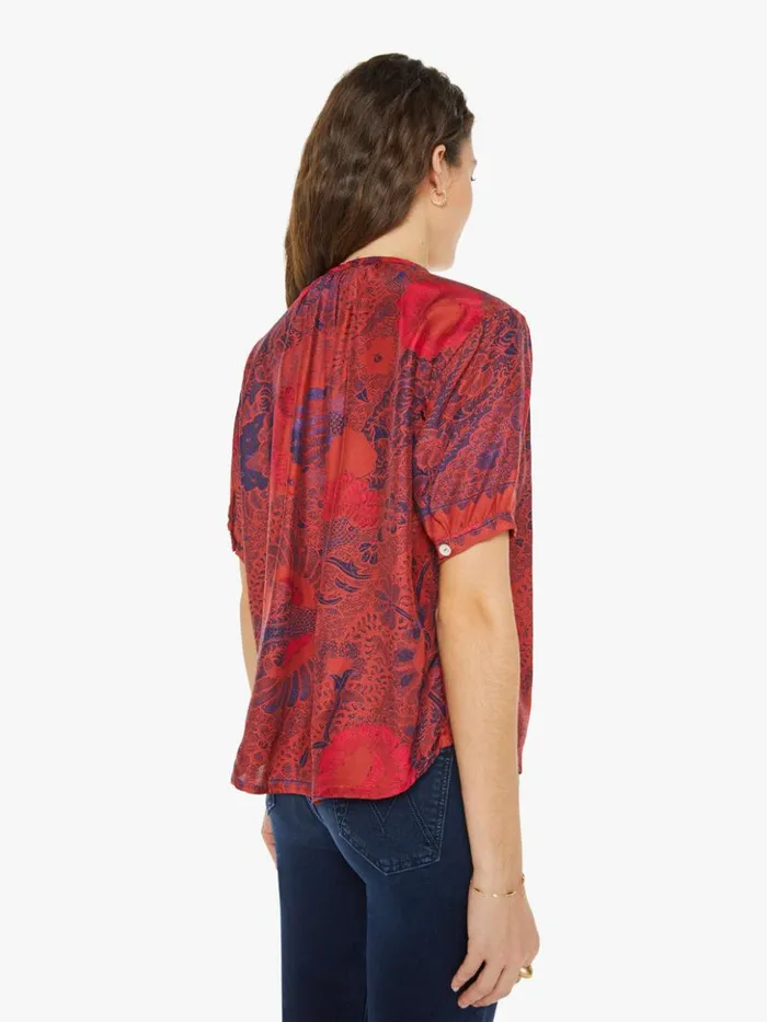 Mother Denim Violet Top Peacock Currant 8211 Women