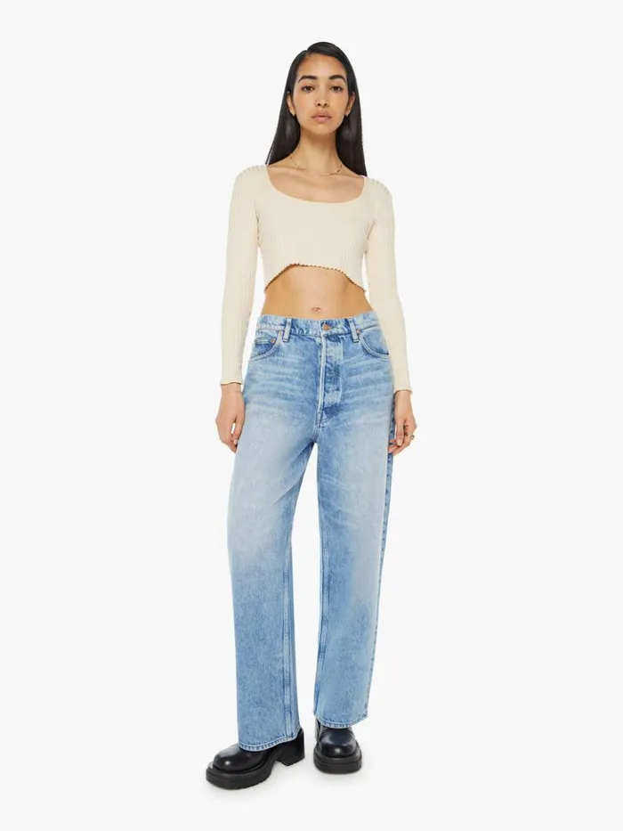Mother Denim Wide Leg Snacks The Main Course Nerdy Wash Melt 8211 Women